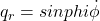 q_r =sin phi \dot{\phi}