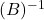 (B)^{-1}