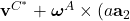 \textbf{v}^{C^*} + \boldsymbol{\omega}^A \times (a\textbf{a}_2