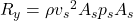 R_y=\rho {v_s}^2 A_s −p_s A_s