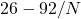 26 - 92/N