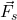 \vec{F_s}​
