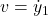 v =\dot{y}_1