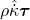 \rho \hat{\dot{\kappa}} \boldsymbol{\tau}